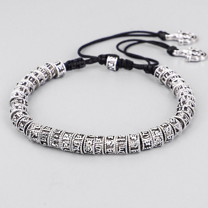 Bracelet de pureté tibétain fait main avec mantra en Buddha Stones