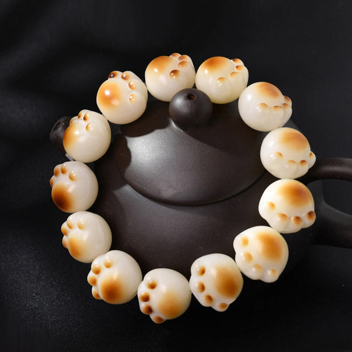 Bracelet de paix en forme de patte de chat mignon avec Buddha Stones et graines de Bodhi - image 8