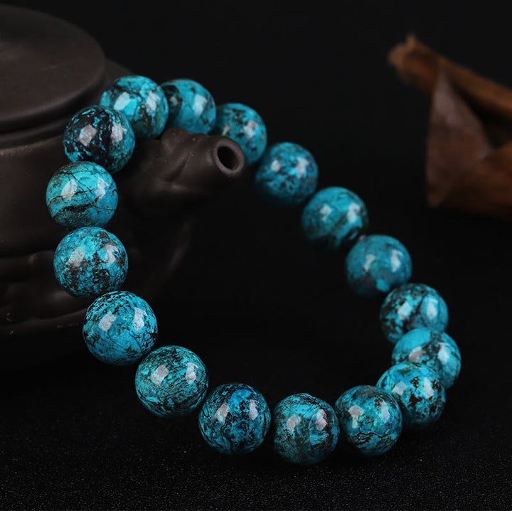 Bracelet force et courage en pierre naturelle de phénix Buddha Stones
