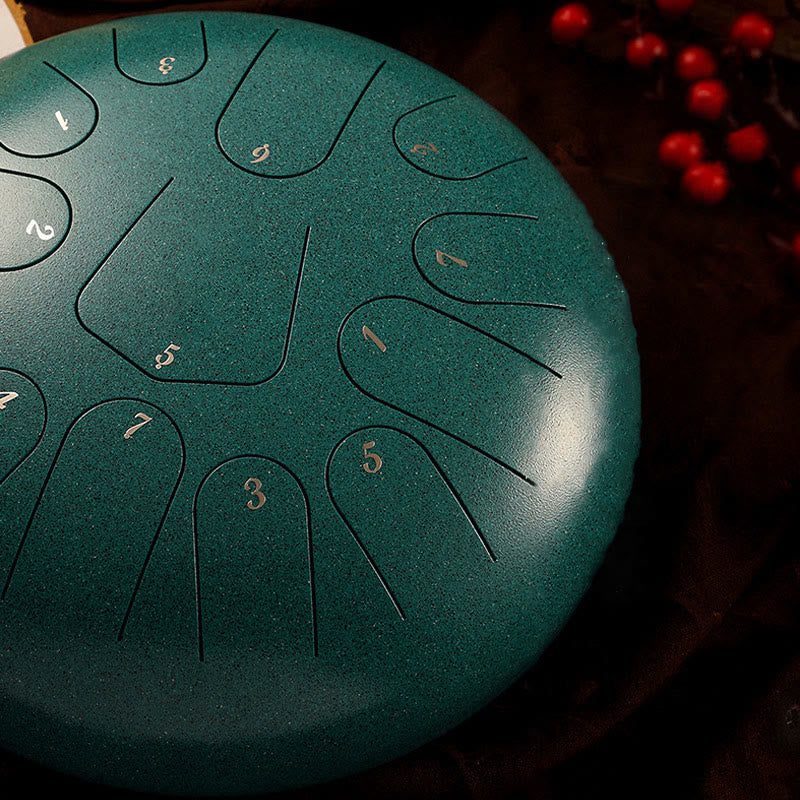 Buddha Stones Steel Tongue Drum Kit de batterie de yoga de méditation de pleine conscience de guérison sonore 11 notes 8 pouces - image 11