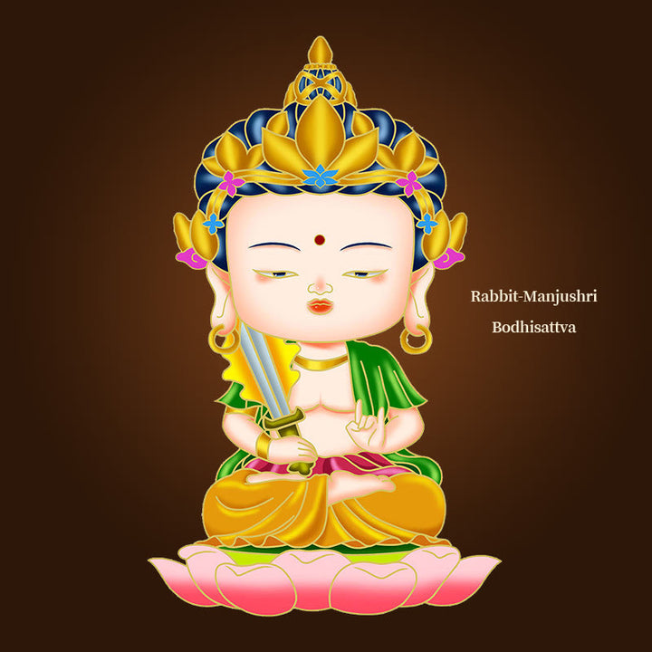 Buddha Stones Zodiaque chinois Bouddha natal Bénédiction Richesse Fortune Autocollant de téléphone pour réfrigérateur