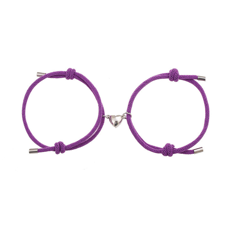 Lot de 2 bracelets magnétiques pour couple