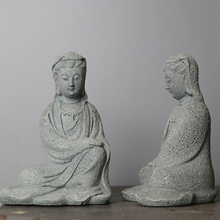 Buddha Stones Statue d'Avalokitesvara Bénédiction Décoration de la maison - image 13