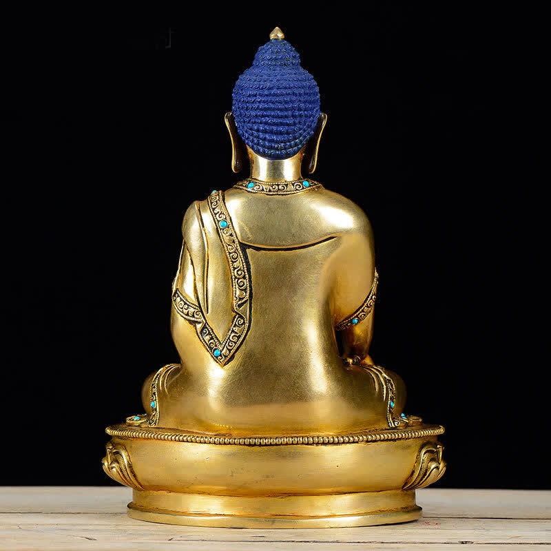 Statue décorative en cuivre de la compassion de Bouddha Shakyamuni - image 5