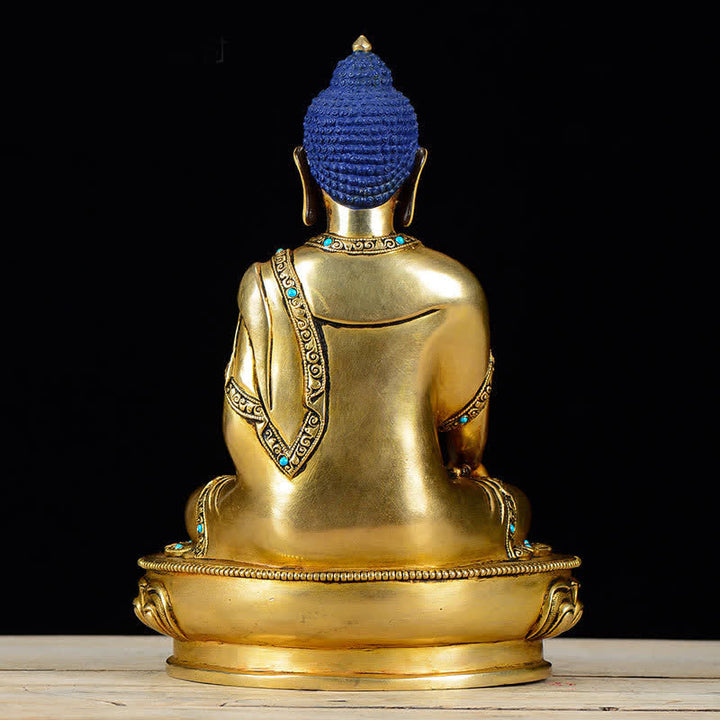 Statue décorative en cuivre de la compassion de Bouddha Shakyamuni - image 5