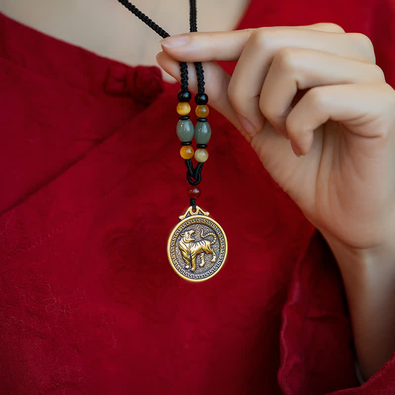 Collier avec pendentif et 12 bénédictions du zodiaque chinois - image 10
