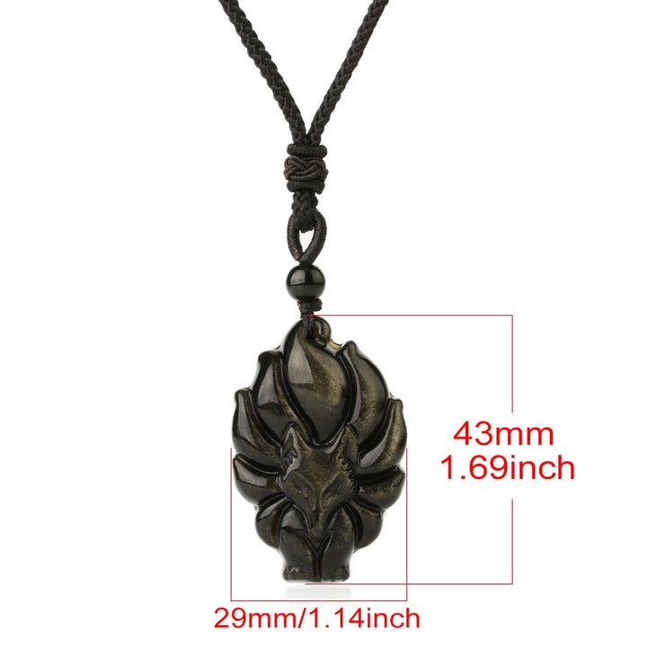 Collier de protection avec pendentif en Buddha Stones dorés