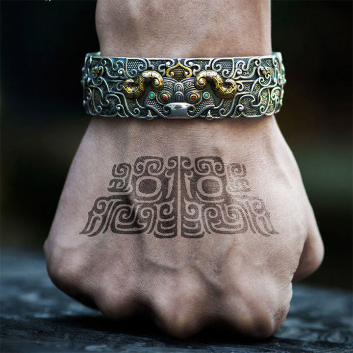 Bracelet de bénédiction PiXiu gravé avec Buddha Stones FengShui