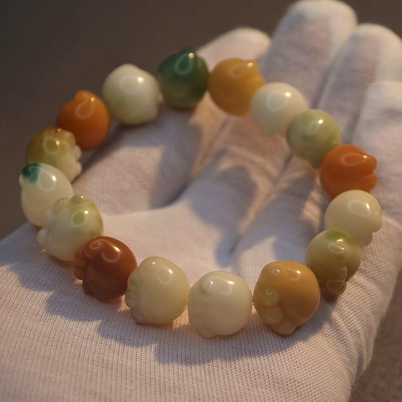 Bracelet d'harmonie calme avec pattes de chat mignon en Buddha Stones et graines de Bodhi multicouches - image 14