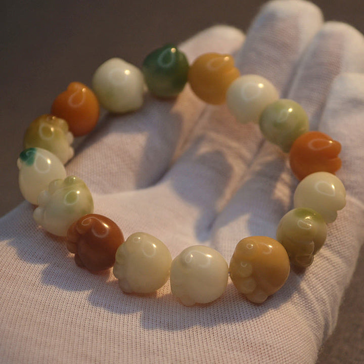 Bracelet d'harmonie calme avec pattes de chat mignon en Buddha Stones et graines de Bodhi multicouches - image 14