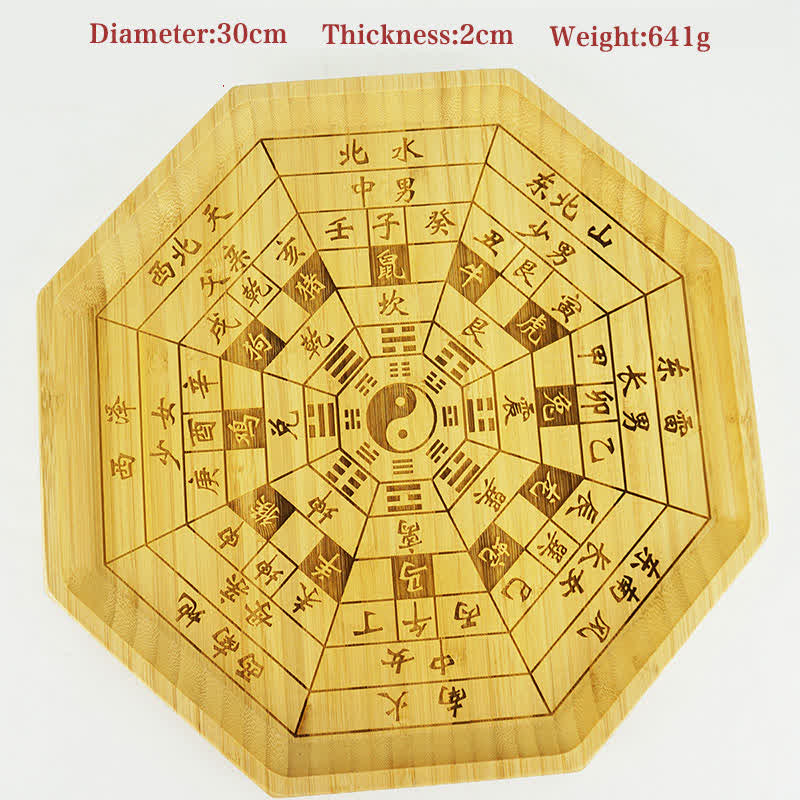 Carte Feng Shui Bambou Bagua Carte Harmonie Énergie - 12 signes du zodiaque chinois 30 cm - image 39
