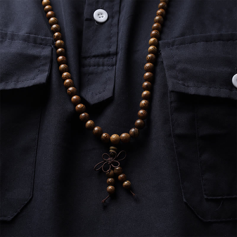 Bracelet Mala 108 Buddha Stones Prière Méditation Bois de Santal Élastique - image 15