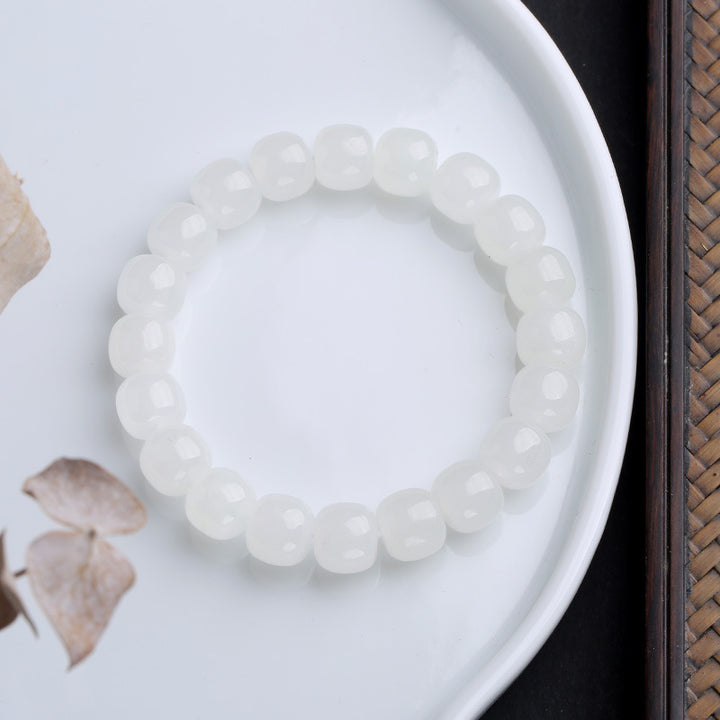 Bracelet de bénédiction porte-bonheur en jade dégradé de Buddha Stones