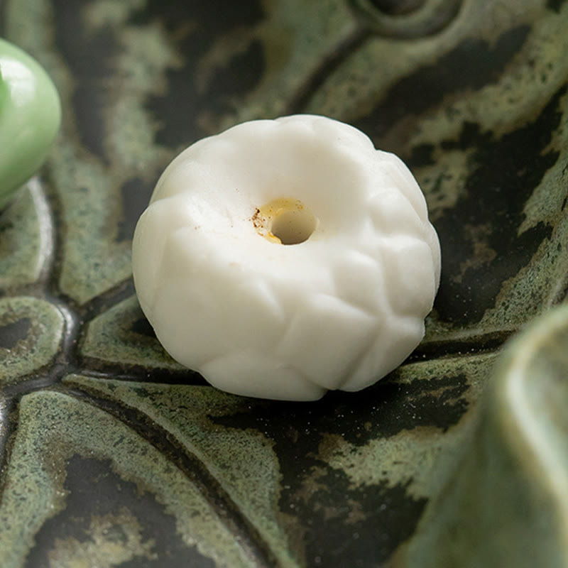 Brûleur d'encens en céramique avec motif de grenouille et de méditation en forme de Buddha Stones