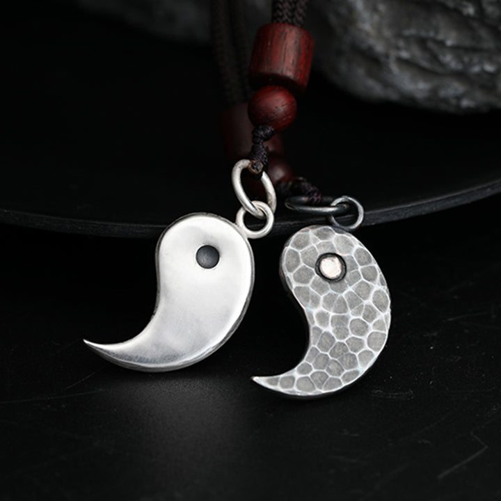 Collier pendentif en argent sterling 990 avec Buddha Stones et harmonie Yin Yang - image 18