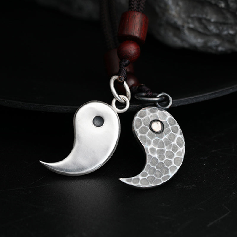 Collier pendentif en argent sterling 990 avec Buddha Stones et harmonie Yin Yang - image 17