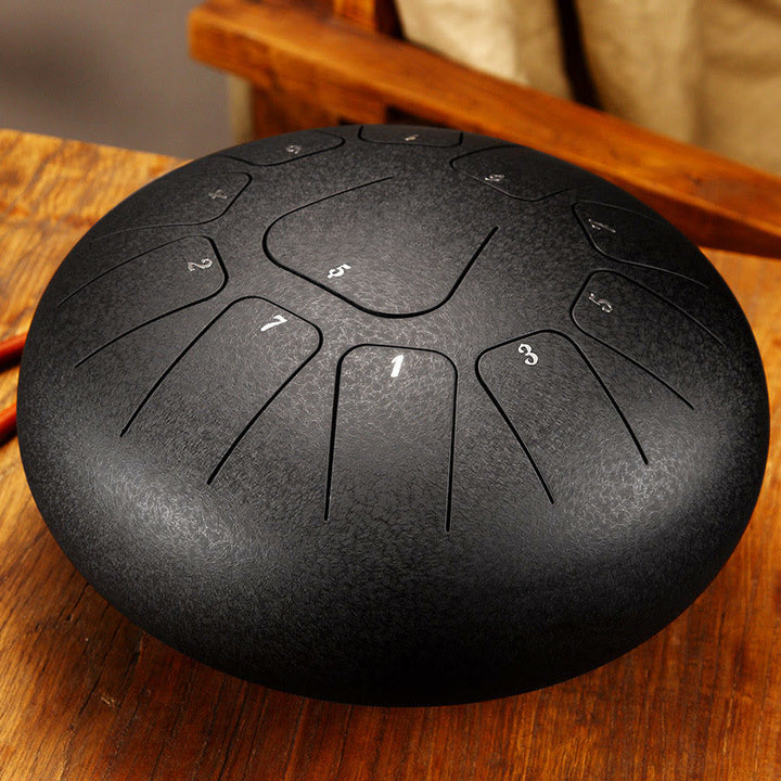 Buddha Stones Steel Tongue Drum Kit de batterie de yoga de méditation de pleine conscience de guérison sonore 11 notes 8 pouces