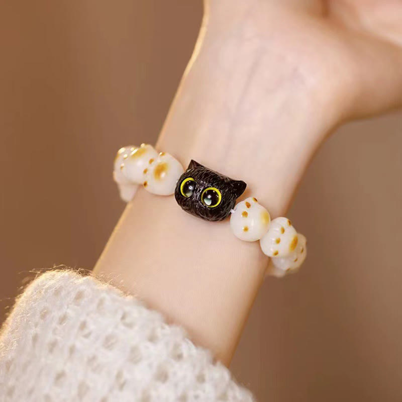 Bracelet de paix porte-bonheur en bois de santal rouge avec de belles pattes de Buddha Stones et des graines de Bodhi naturelles - image 5