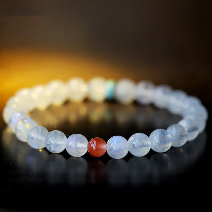 Bracelet de guérison positive et apaisante en pierre de lune