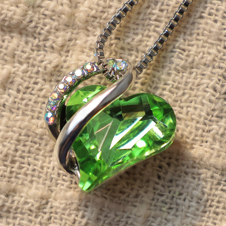 Collier pendentif énergie de guérison pierre de naissance coeur amour Buddha Stones