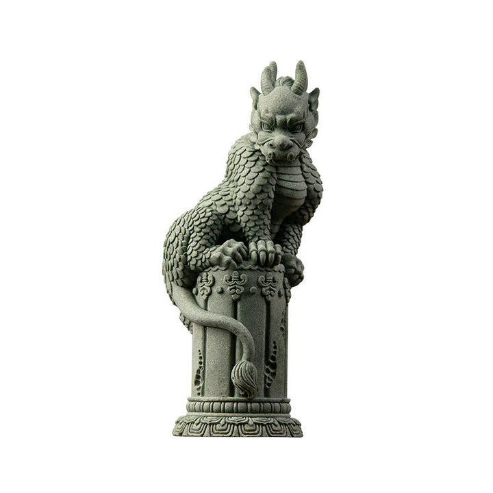 Buddha Stones Feng Shui Debout Assis Dragon Succès Chance Décoration de la Maison