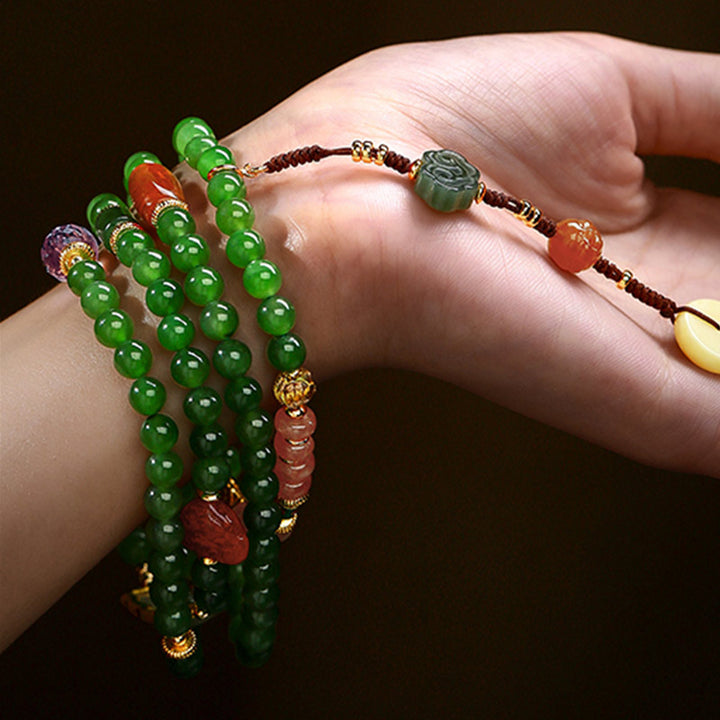 Bracelet Mala Buddha Stones