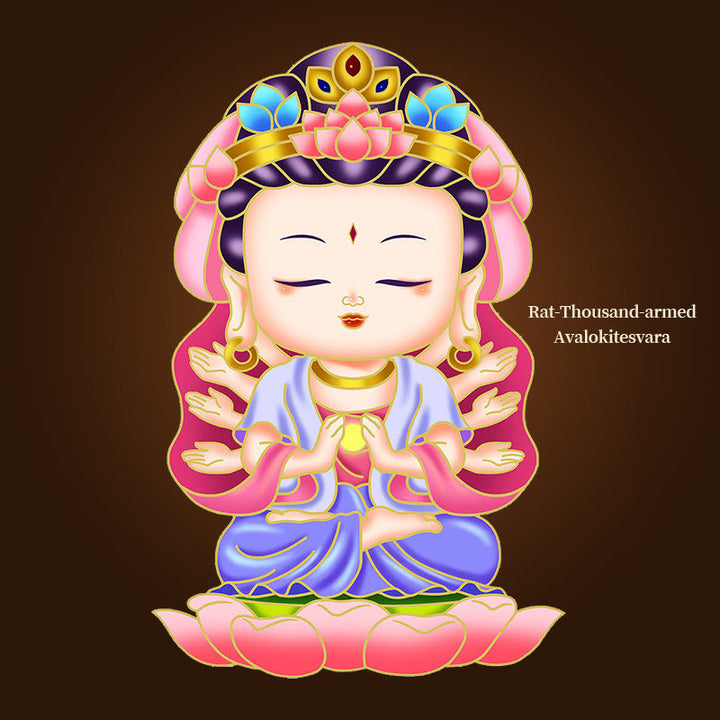 Buddha Stones Zodiaque chinois Bouddha natal Bénédiction Richesse Fortune Autocollant de téléphone pour réfrigérateur