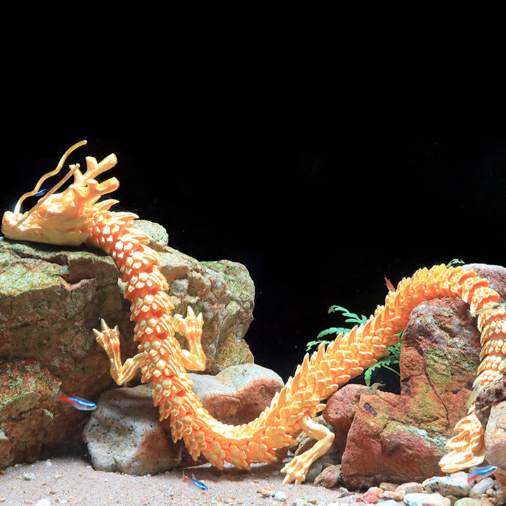 Buddha Stones Dragon lumineux Feng Shui imprimé en 3D pour décoration de la maison