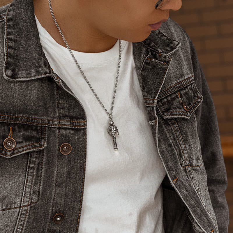 Collier pendentif rotatif en Buddha Stones tibétain Om Mani Padme Hum avec roue de prière Lotus Sagesse
