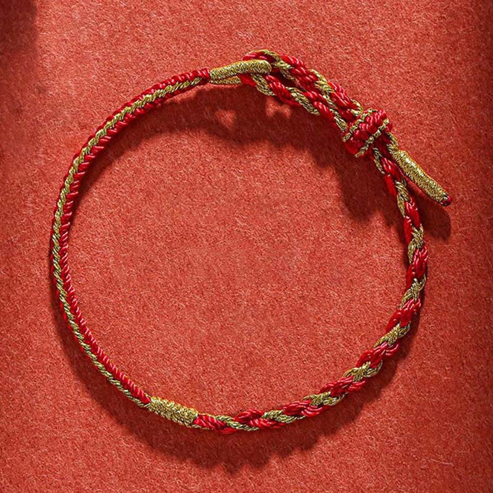 Bracelet tressé en Buddha Stones fait à la main avec symbole du zodiaque chinois, lapin, coq, rat, cheval, dragon