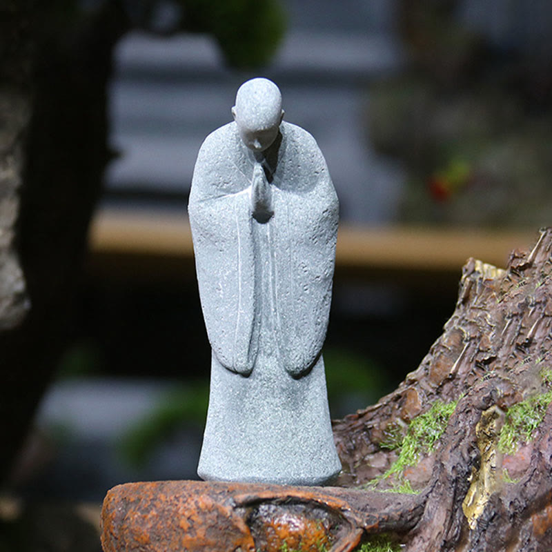 Buddha Stones Méditation Bouddha Moine Sérénité Décoration de la maison