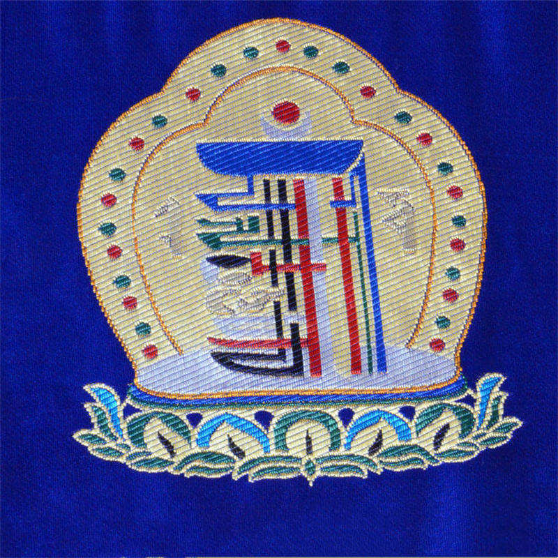 Tapis d'autel de prière Man-Bcu Kalachakra Tapis Jacquard de méditation de guérison - image 14