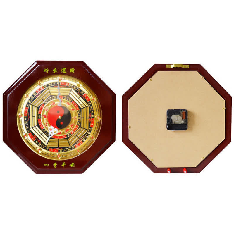 Horloge murale Feng Shui Bagua Map Balance Energy Map