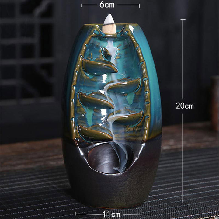 Brûleur d'encens tibétain en Buddha Stones pour protection du dragon - image 1