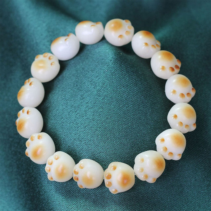Bracelet de paix en forme de patte de chat mignon avec Buddha Stones et graines de Bodhi - image 18
