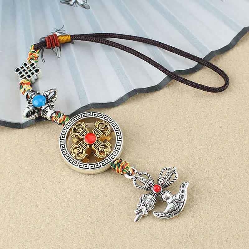 Décoration de voiture à suspendre avec le pouvoir spirituel du Tibet Vajra