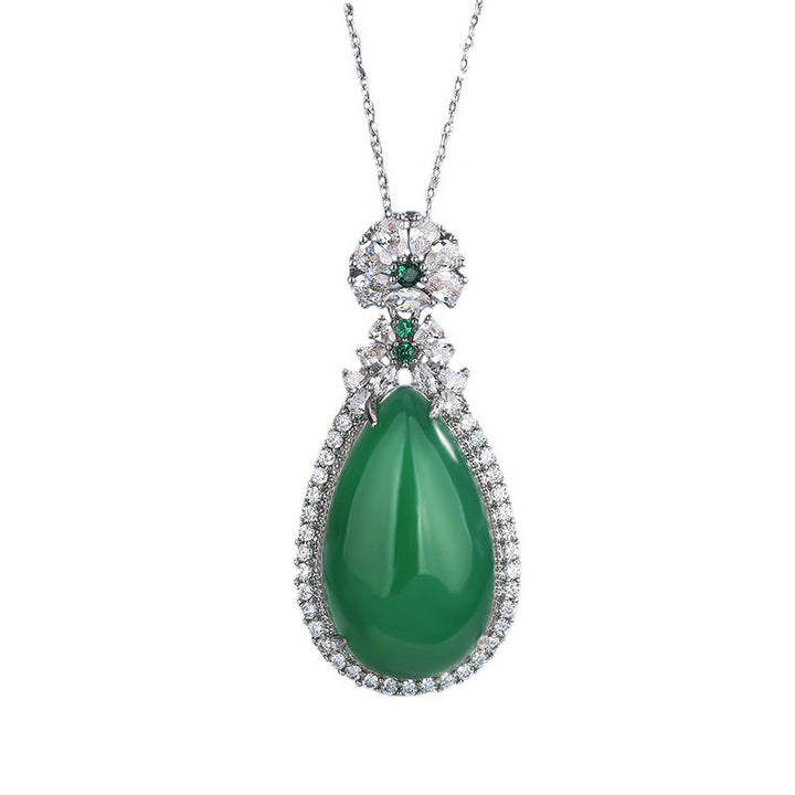 Collier Harmonie en Jade Cyan