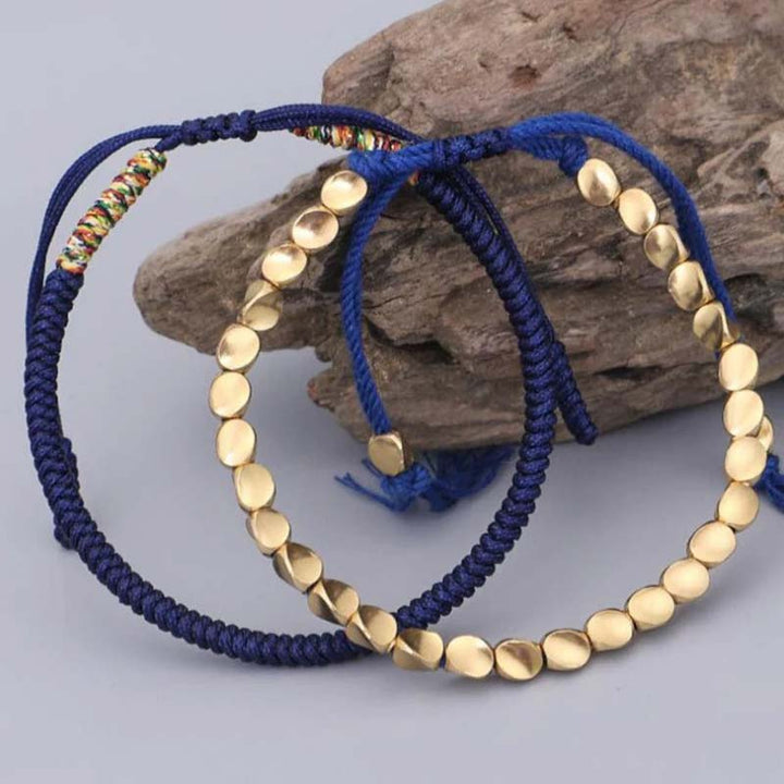 Ensemble de 3 bracelets tibétains en Buddha Stones avec protection et chance