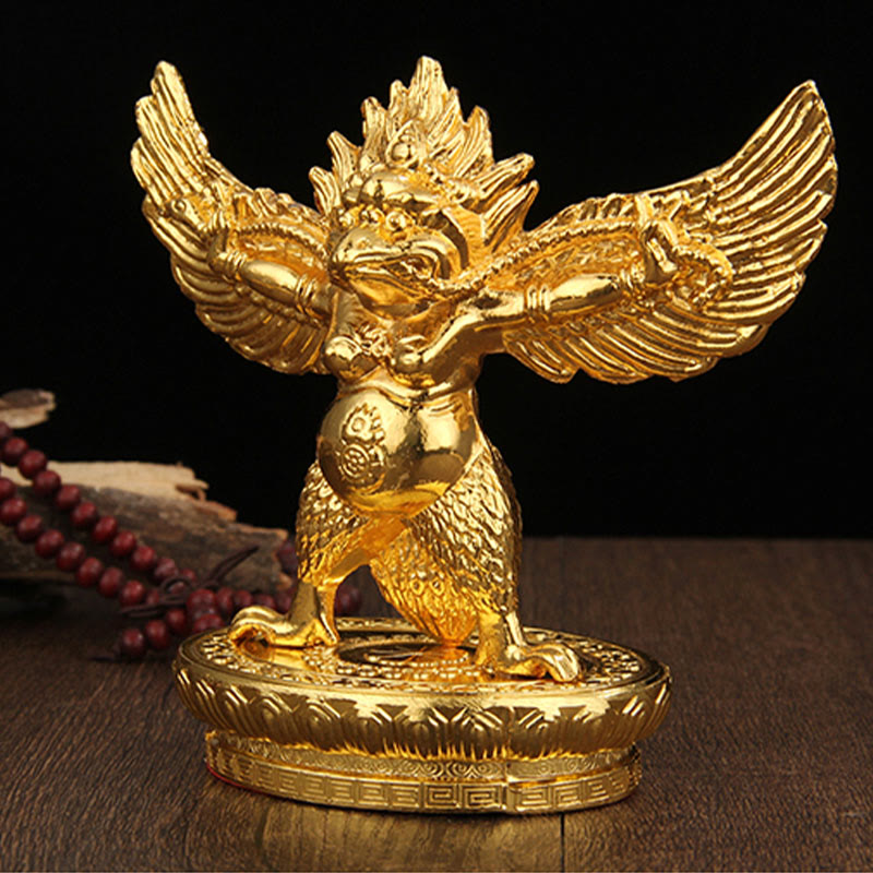 Décoration de la maison en alliage d'or tibétain Garuda Bird Protection - image 5