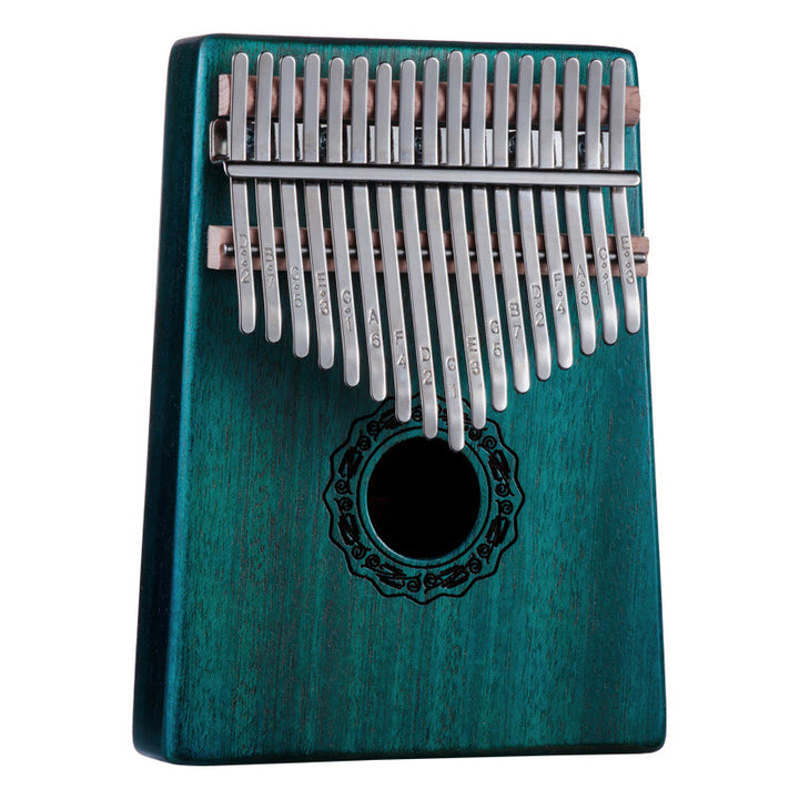 Piano à pouce Kalimba 17 touches Buddha Stones en bois d'acajou, acacia, noyer, piano à doigts portable