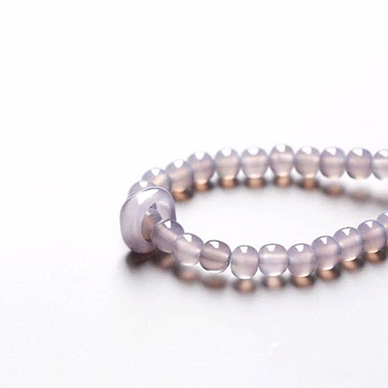 Bracelet de guérison et de méditation en cristal d'améthyste naturelle