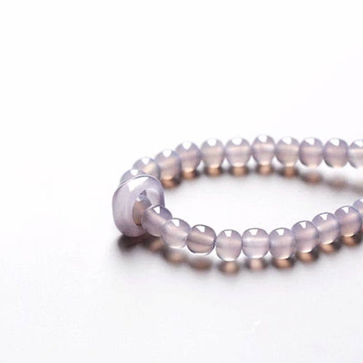Bracelet de guérison et de méditation en cristal d'améthyste naturelle