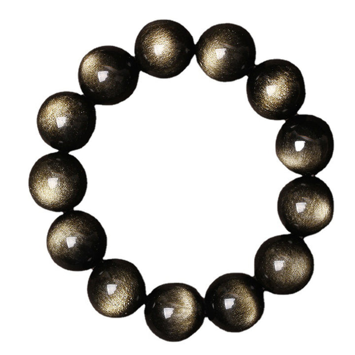 Bracelet de purification en obsidienne tibétaine Buddha Stones