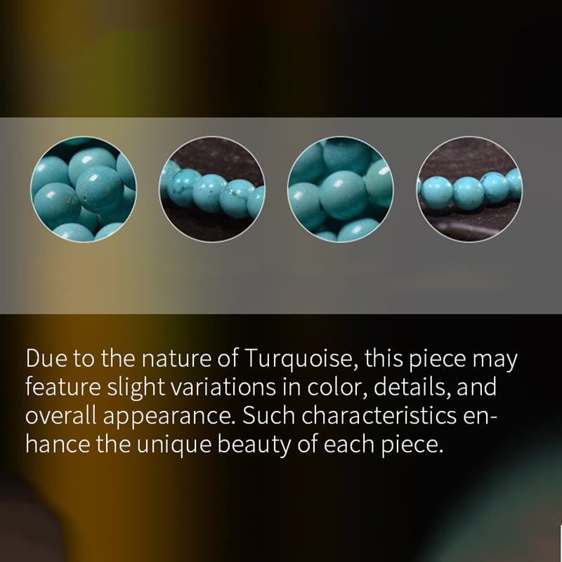 Bracelet de protection en perles d'agate rouge turquoise Buddha Stones - image 6
