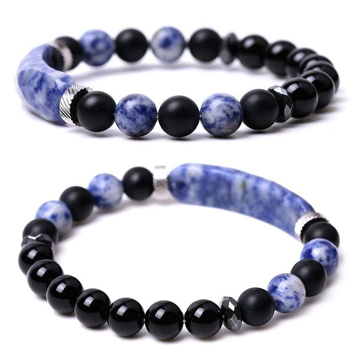 Bracelet de guérison en aventurine bleue naturelle en Buddha Stones