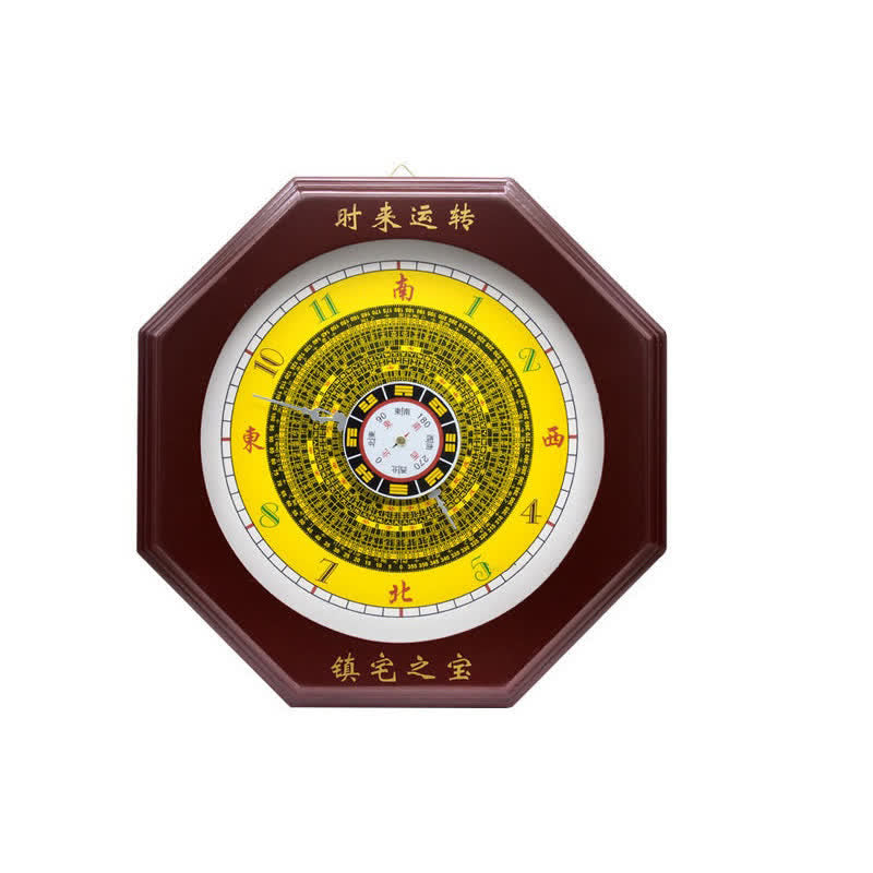 Horloge murale Feng Shui Bagua Map Balance Energy Map