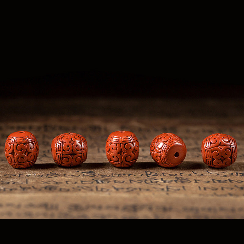 Bracelet de bénédiction calme en ébène et cinabre naturel de Buddha Stones
