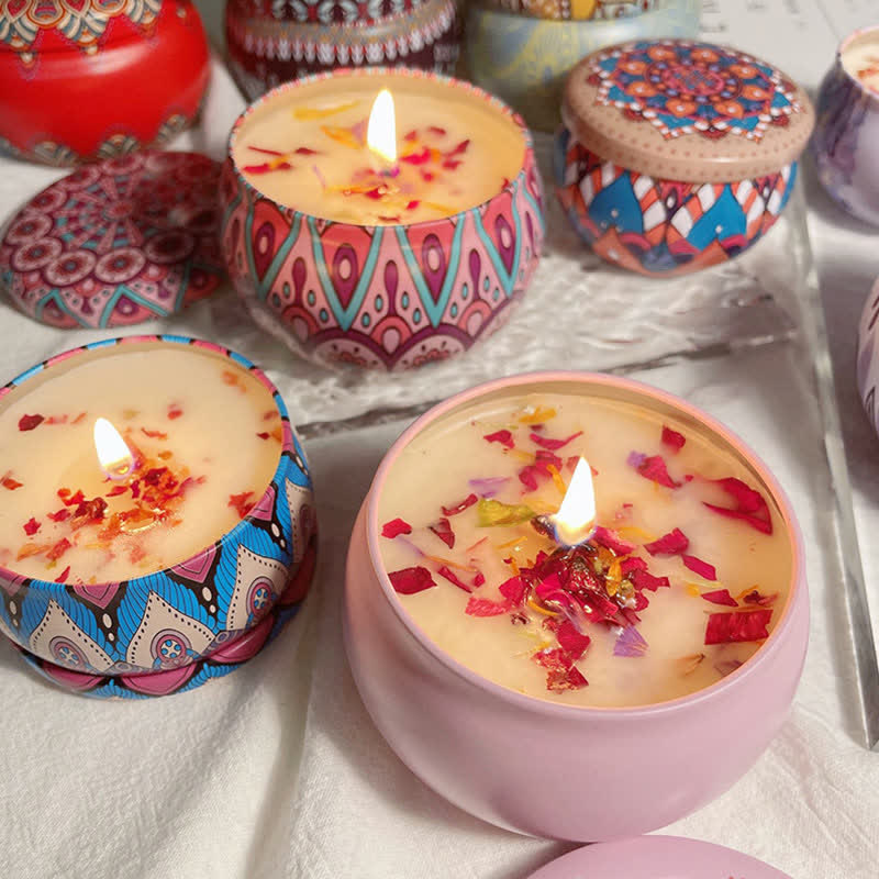 Bougie parfumée à la cire de soja au thé blanc, fleur de gingembre, lavande et gardénia, cadeau pour la famille et les amis - image 3