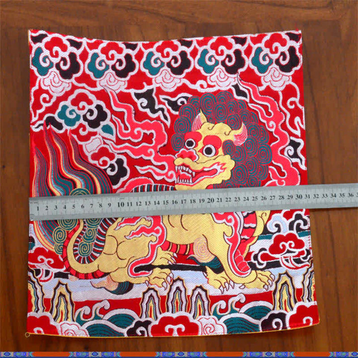 Tapis d'autel de prière Fengshui Kirin Tapis de méditation de guérison Symbole de bon augure