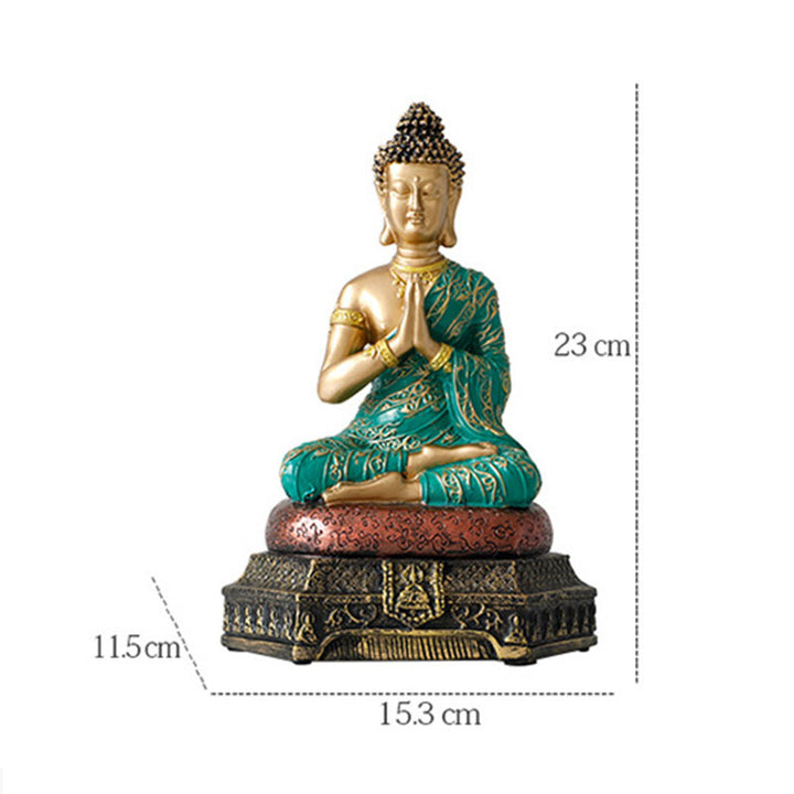Buddha Stones Statue de Bouddha de la Compassion en Résine Décoration - image 11
